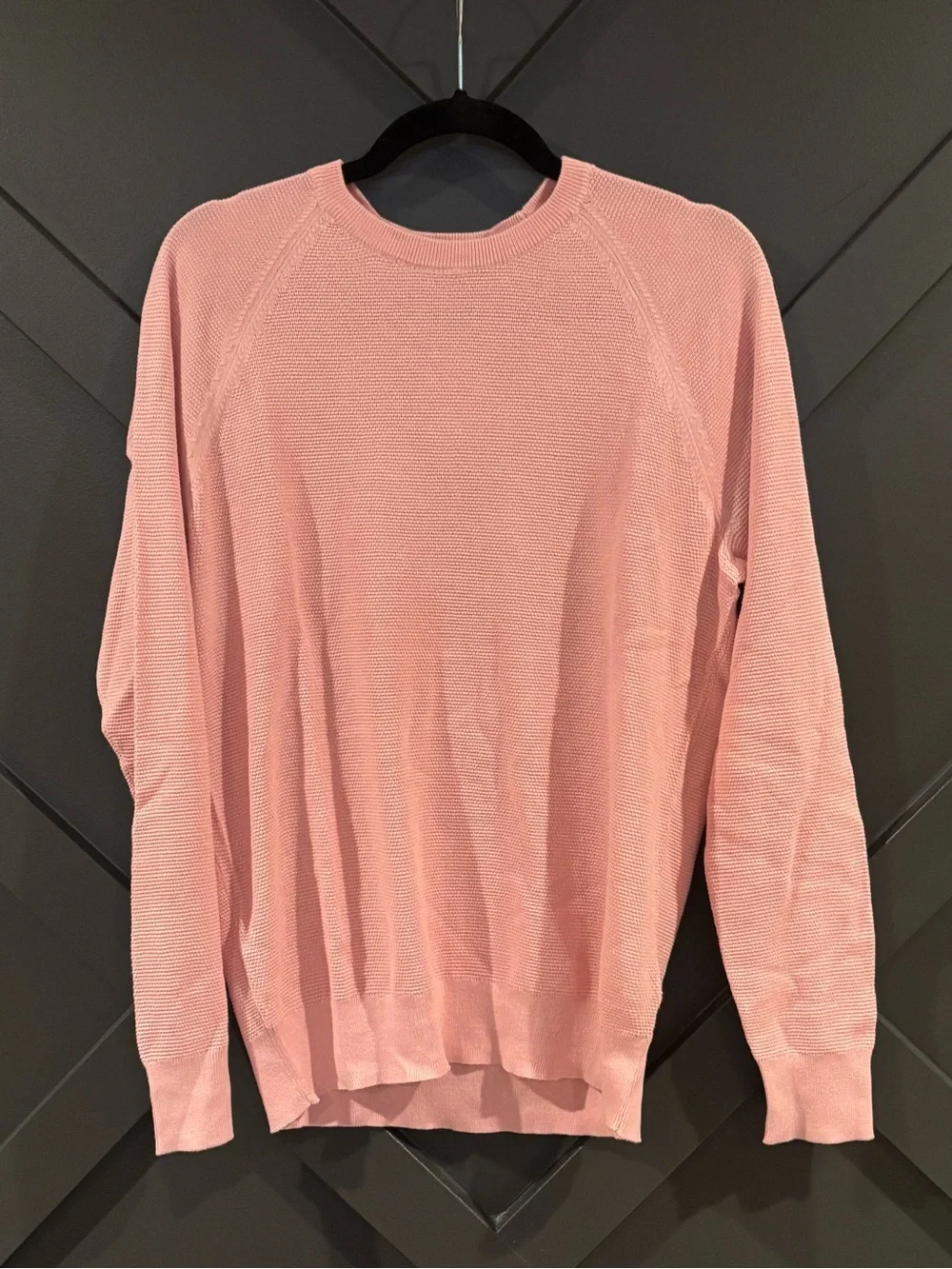 J. Crew Men's Crewneck Sweater in Light Pink